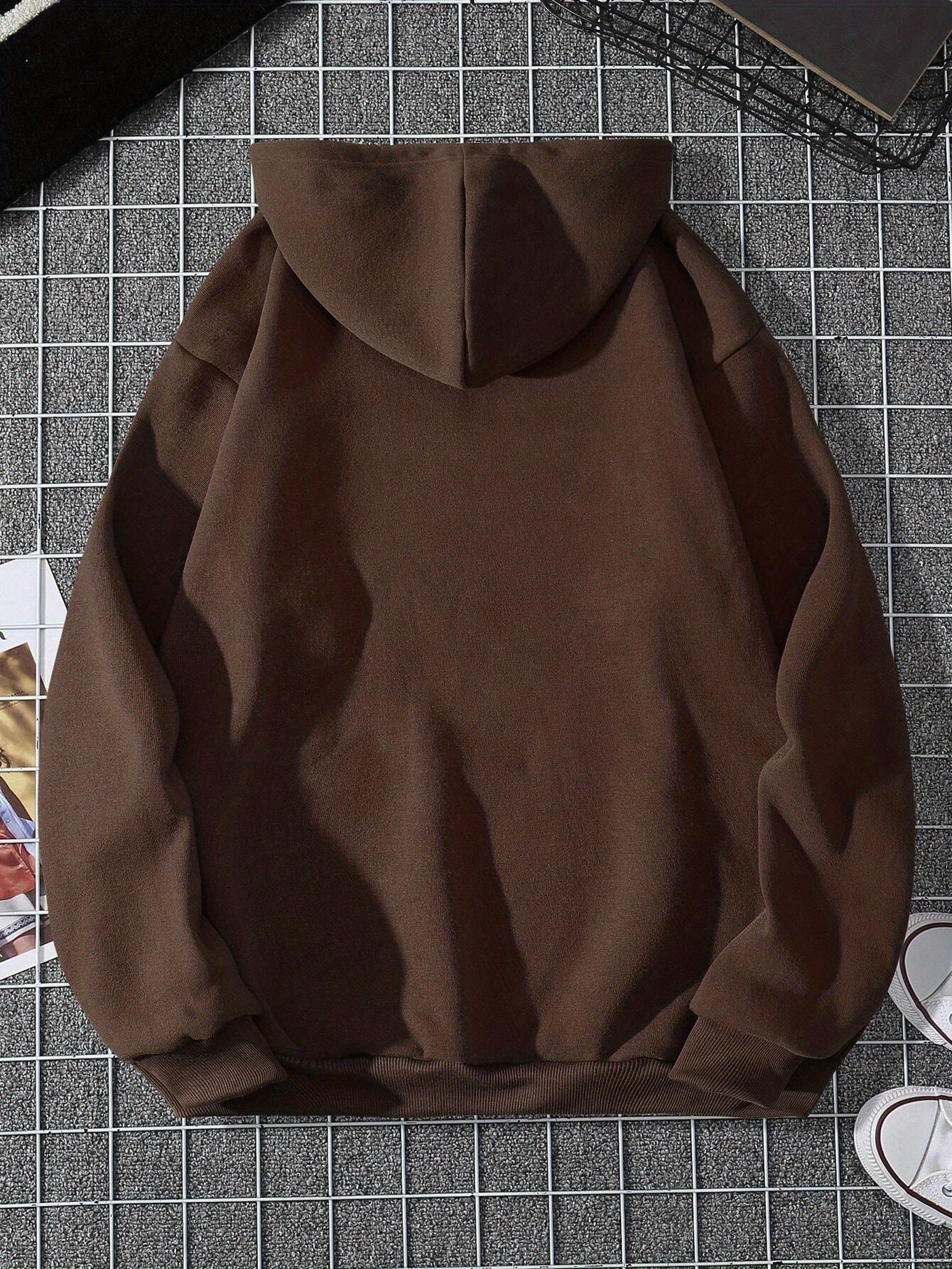 Cat Print Kangaroo Pocket Hoodie, Casual Long Sleeve Drawstring Hoodies Sweatshirt, Women's Clothing