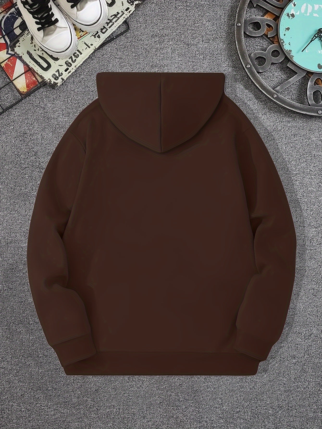 Astronaut And Planets Pattern Print Hooded Sweatshirt, Hoodies Fashion Casual Tops For Spring Autumn, Men's Clothing