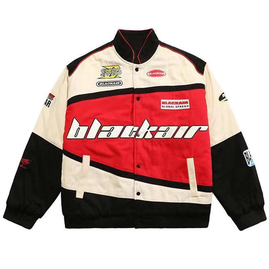 Retro Streetwear Motorcycle Baseball Jackets Mens Harajuku Letter Embroidery Patchwork Coats Casual Loose Varsity Jacket Unisex
