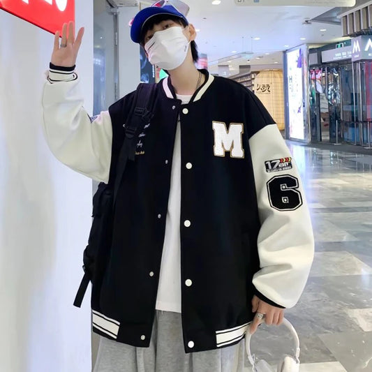 Streetwear Baseball Uniform Oversized Coat student High Quality Youth Baseball Jackets Women Loose Casual Fashion Jacket Men's