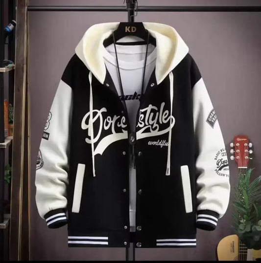 2023 Korean Fashion Men's Jackets High Quality Streetwear Coats Men Spring Autumn Men Clothing Trend Hooded Baseball Jackets Men