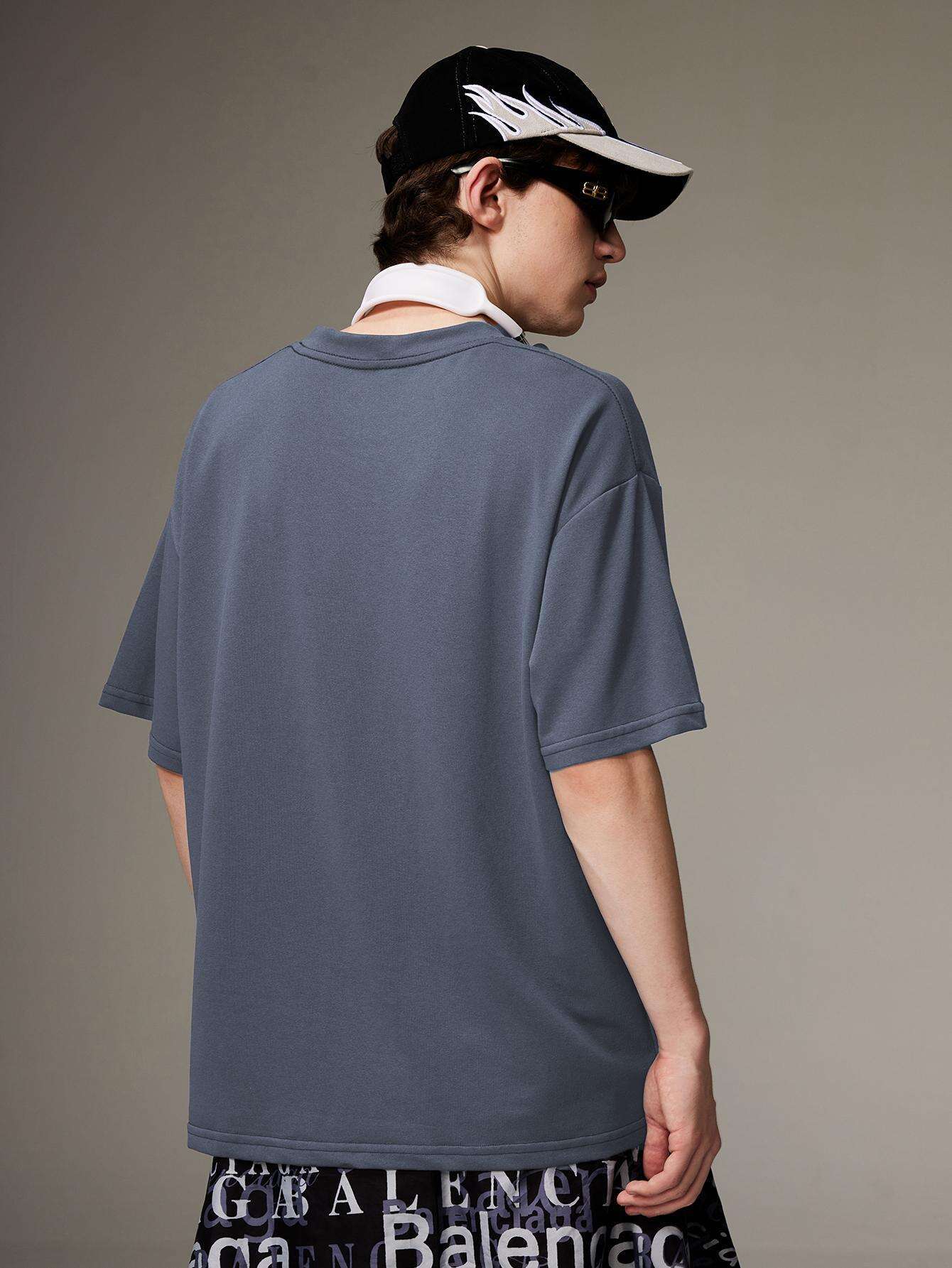 Korean Style Men Tops Kpop Streetwear STAY Print Luxury Cotton Male Tees Oversize Casual Unisex T-shirts Y2k Harajuku