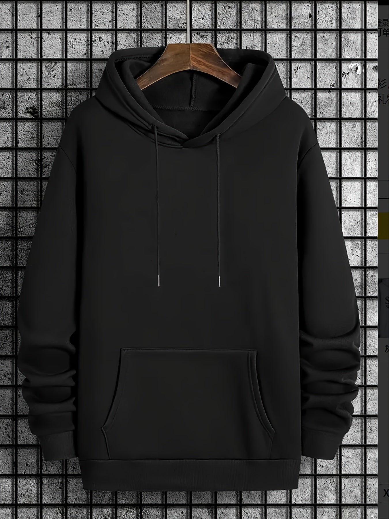 JAPAN Village Scene Printed Men's Stylish Pullover Hoodie, Autumn Winter Hooded Sweatshirt, Soft Fabric, Regular Fit