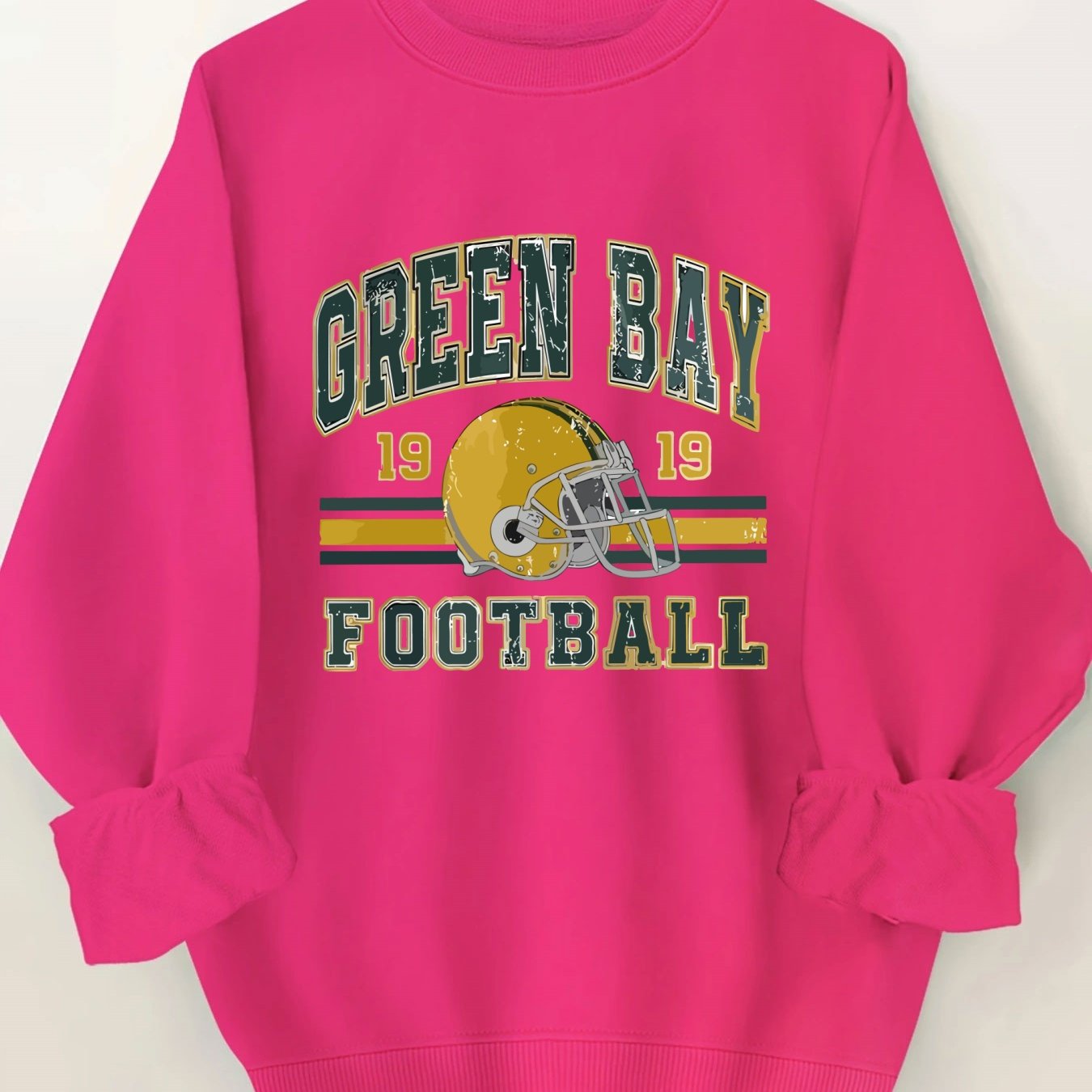 Letter Print Crew Neck Casual Sweatshirt, Polyester 100% Women'S Clothing for Fall & Spring