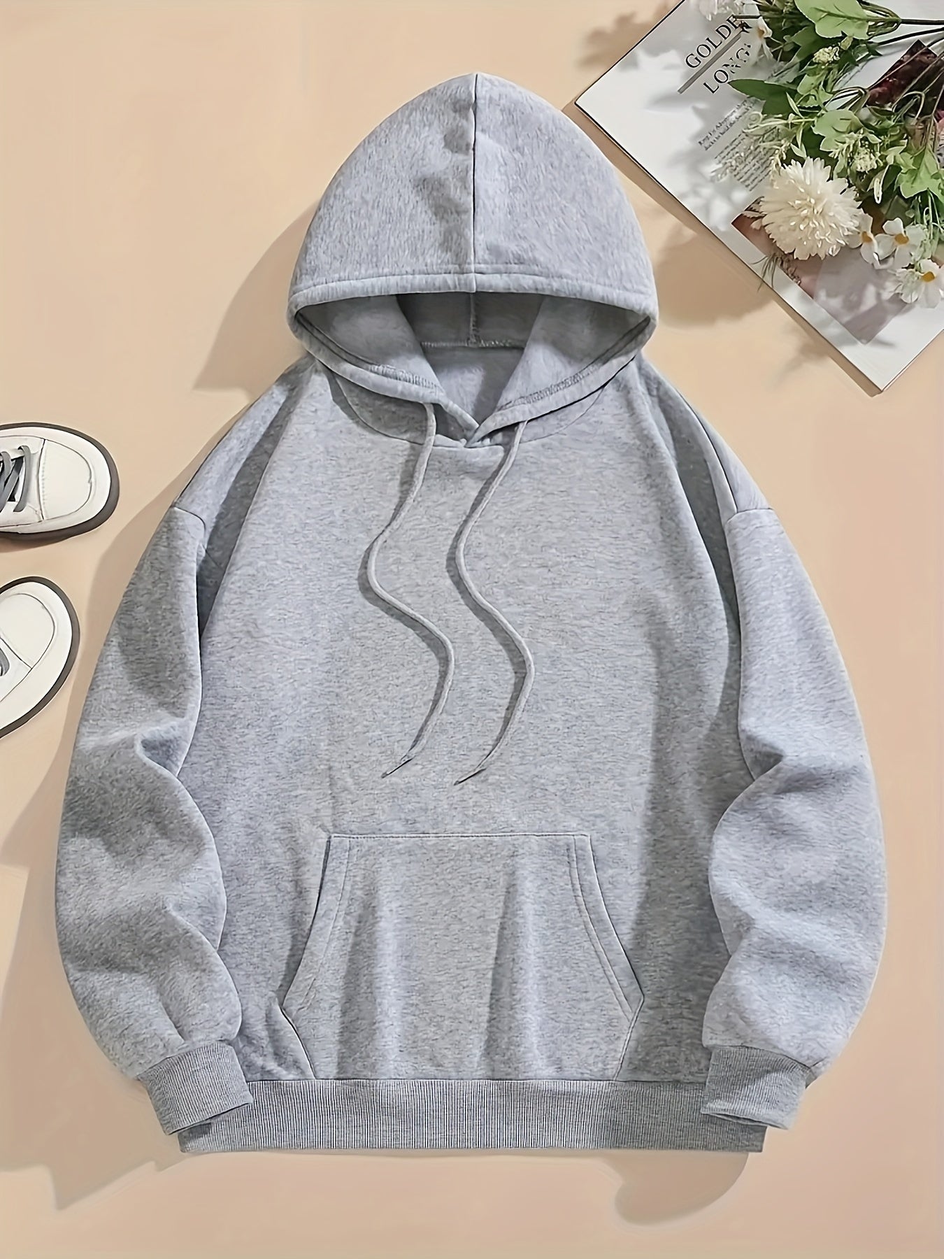 Women's Casual Graphic Teddy Bear Hoodie - Stylish Black Pullover with Colorful Design, Drawstring Hood, Long Sleeves, Machine Washable, Polyester - Perfect for Fall & Winter