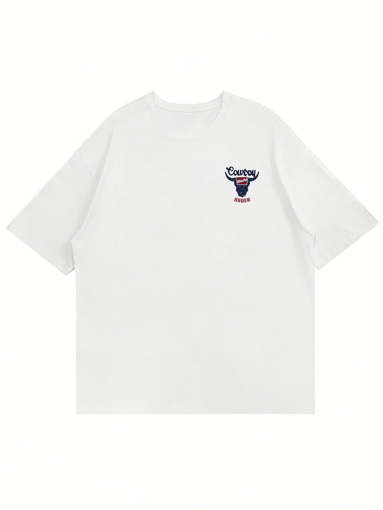 Men'S Classic Crew Neck T-Shirt - Breathable Knit Fabric, Regular Fit, Polyester 95% Elastane 5%, Slight Stretch, Alphabet Pattern, 180gsm - Casual Everyday Wear