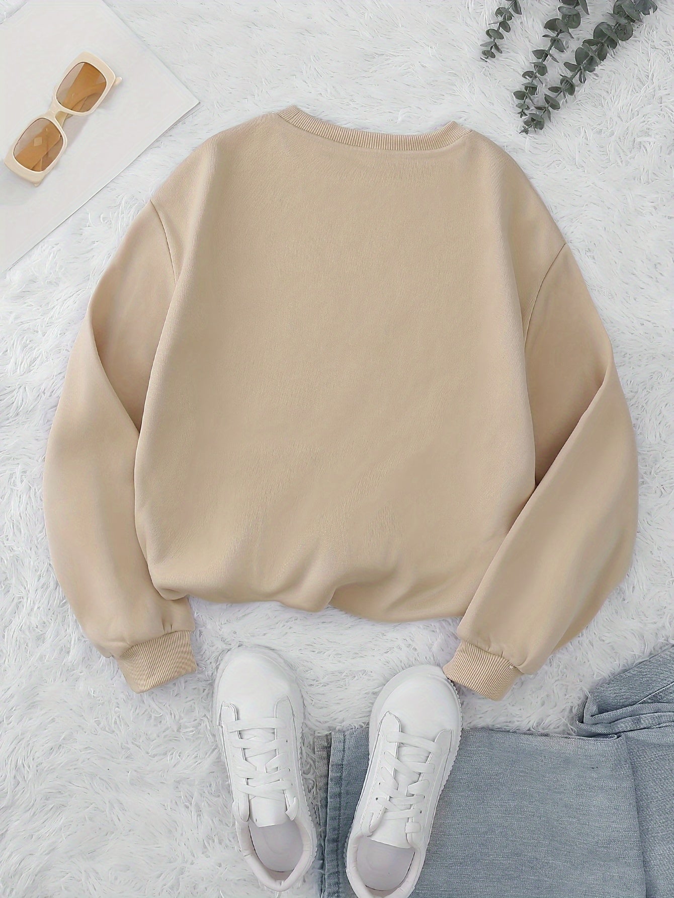 Cuddle-Ready, Women's Cute Pirate Bear Print Crew Neck Sweatshirt - Cozy Polyester, Machine Washable, Non-Sheer, Knit Fabric, Perfect for Fall & Winter - Casual Long Sleeve Pullover