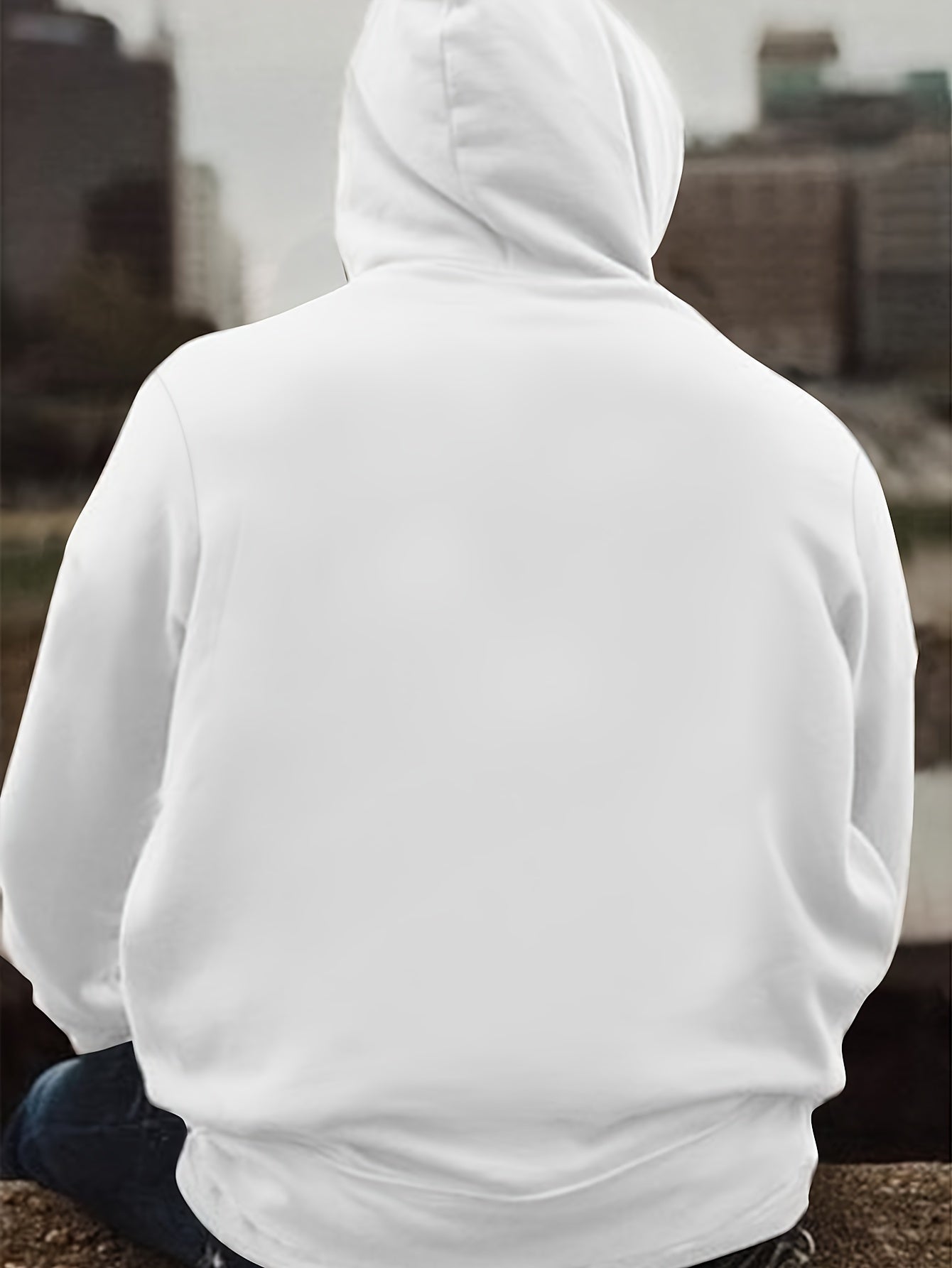 MBDMBD Unisex Trendy Bear Graphic Hoodie, Casual Polyester Knit Fabric with Slight Stretch, Loose Fit, Hooded Pullover Sweatshirt for Fall/Winter