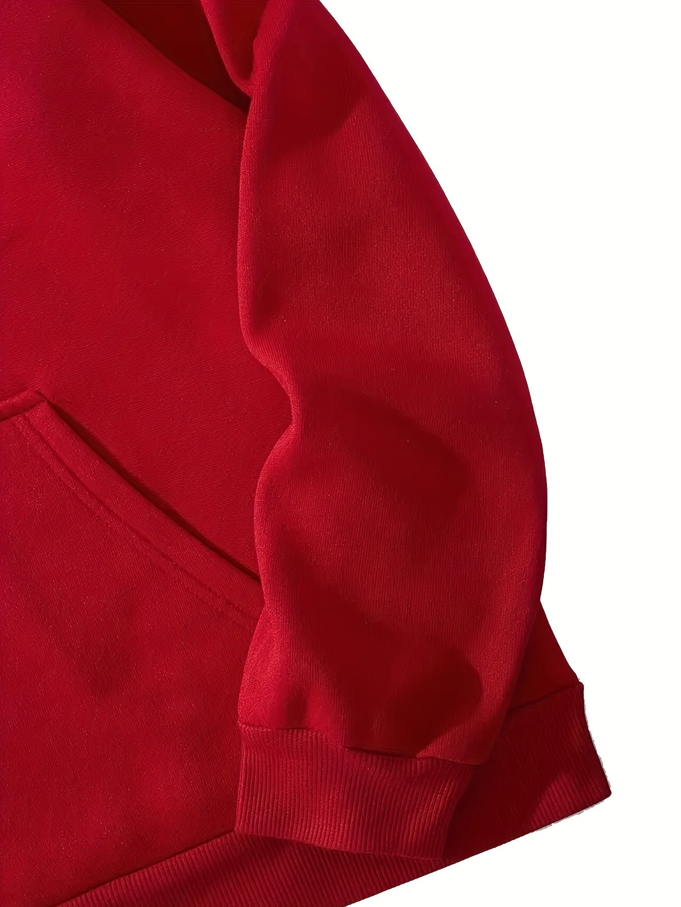 Rose Print Kangaroo Pocket Hoodie, Casual Long Sleeve Hoodies Pullover Sweatshirt, Men's Clothing, For Fall Winter